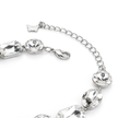 Crystal crystal adjustable bracelet — variable colour - Clear
