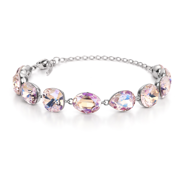 Crystal crystal adjustable bracelet — variable colour - Aurora
