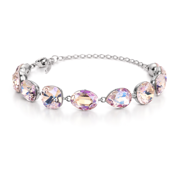 Crystal crystal adjustable bracelet — variable colour - Aurora