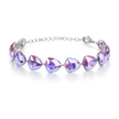 Crystal crystal adjustable bracelet — variable colour - Violet