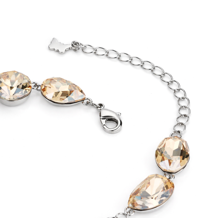 Crystal crystal adjustable bracelet — variable colour - Citrine