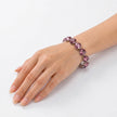 Crystal crystal adjustable bracelet — variable colour - Rose pink