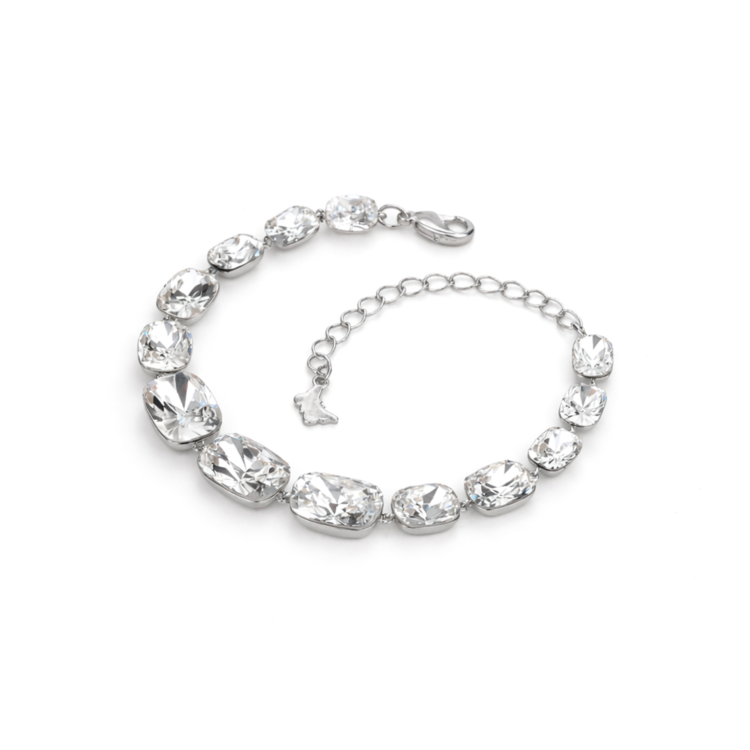 Crystal crystal adjustable bracelet — variable colour - Clear