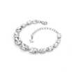 Crystal crystal adjustable bracelet — variable colour - Clear