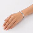 Crystal crystal adjustable bracelet — variable colour - Clear