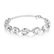 Crystal crystal adjustable bracelet — variable colour - Clear