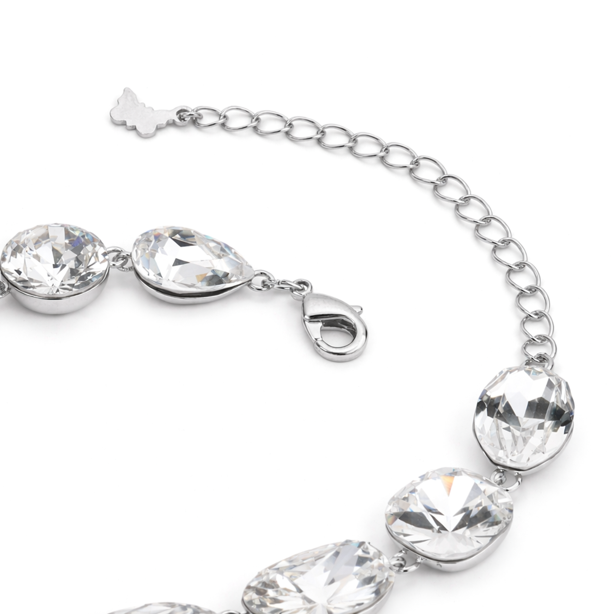 Crystal crystal adjustable bracelet — variable colour - Clear
