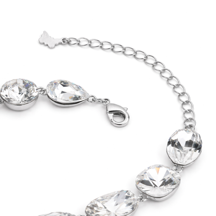 Crystal crystal adjustable bracelet — variable colour - Clear