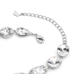 Crystal crystal adjustable bracelet — variable colour - Clear