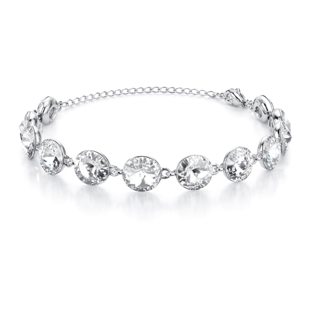 Rivoli crystal adjustable bracelet — variable colour - Clear