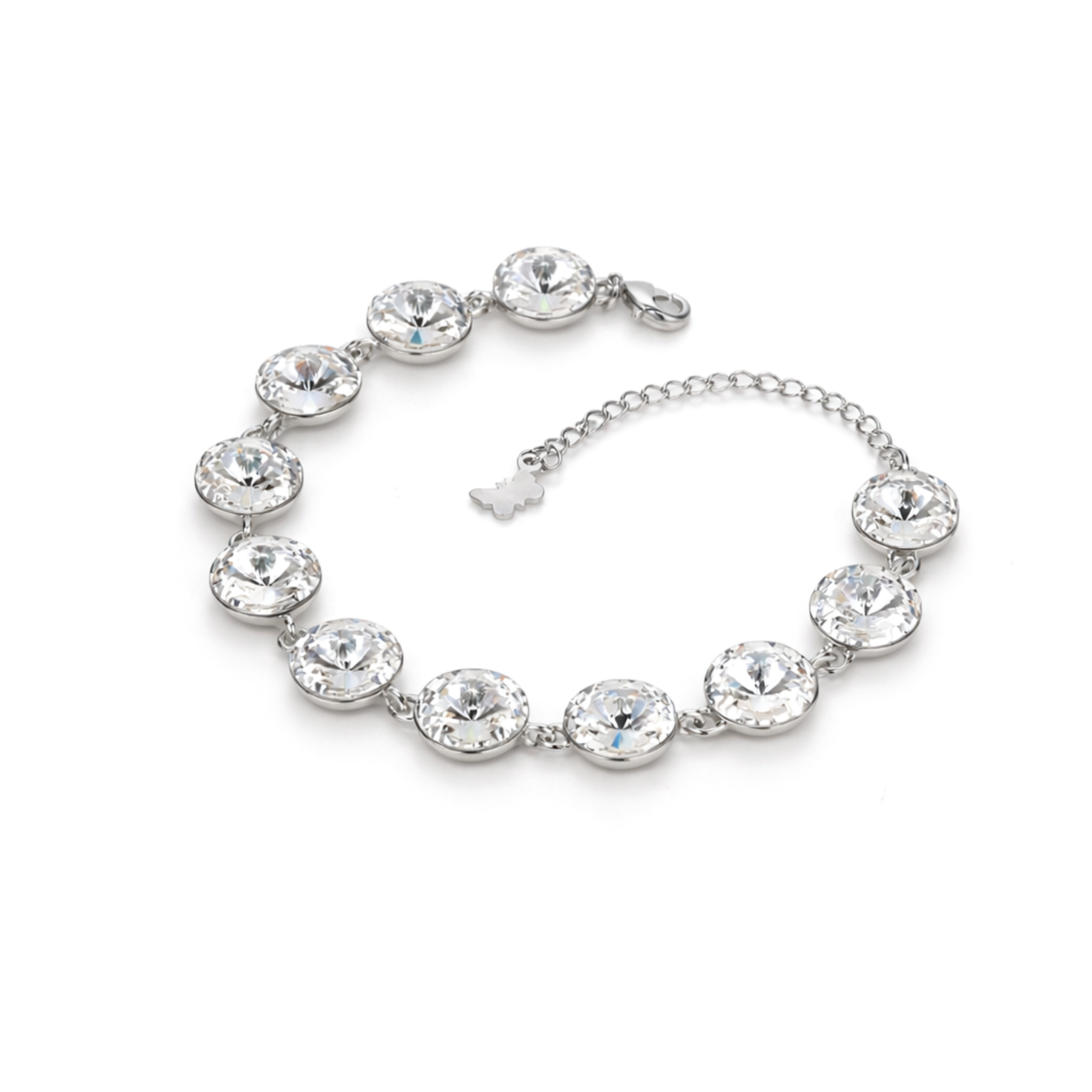 Rivoli crystal adjustable bracelet — variable colour - Clear