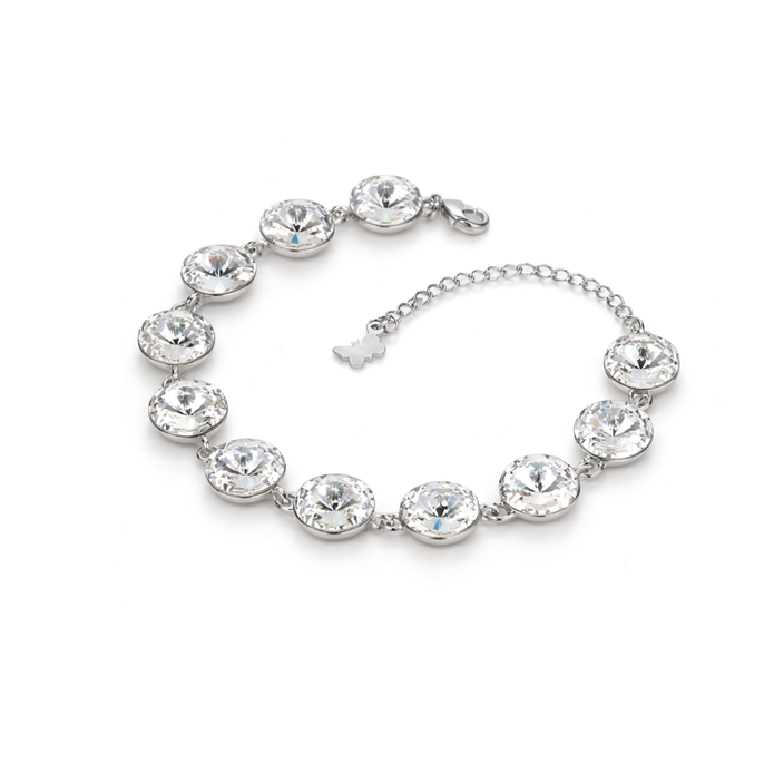 Rivoli crystal adjustable bracelet — variable colour - Clear