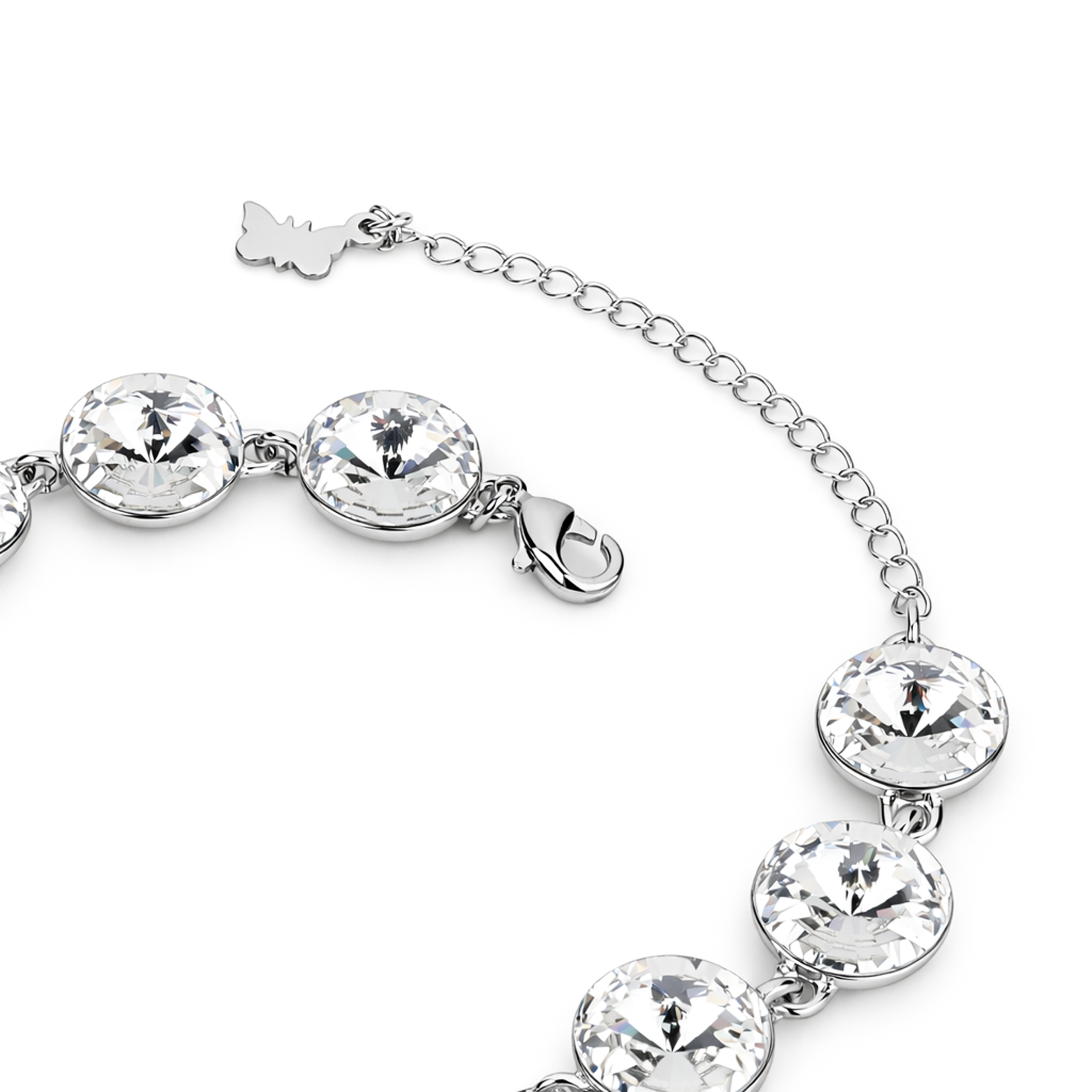 Rivoli crystal adjustable bracelet — variable colour - Clear