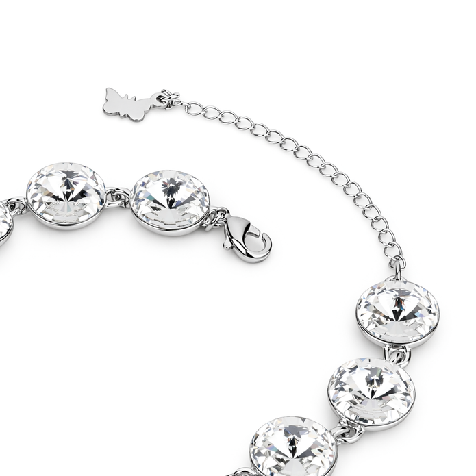 Rivoli crystal adjustable bracelet — variable colour - Clear