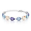 Crystal crystal adjustable bracelet — variable colour - Multi-Color