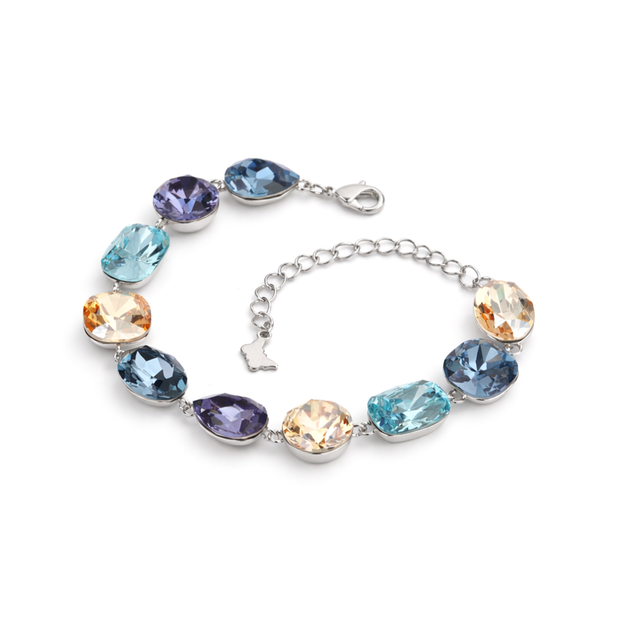 Crystal crystal adjustable bracelet — variable colour - Multi-Color
