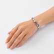 Crystal crystal adjustable bracelet — variable colour - Multi-Color