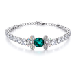 Crystal crystal tennis bracelet — variable colour - Emerald Green