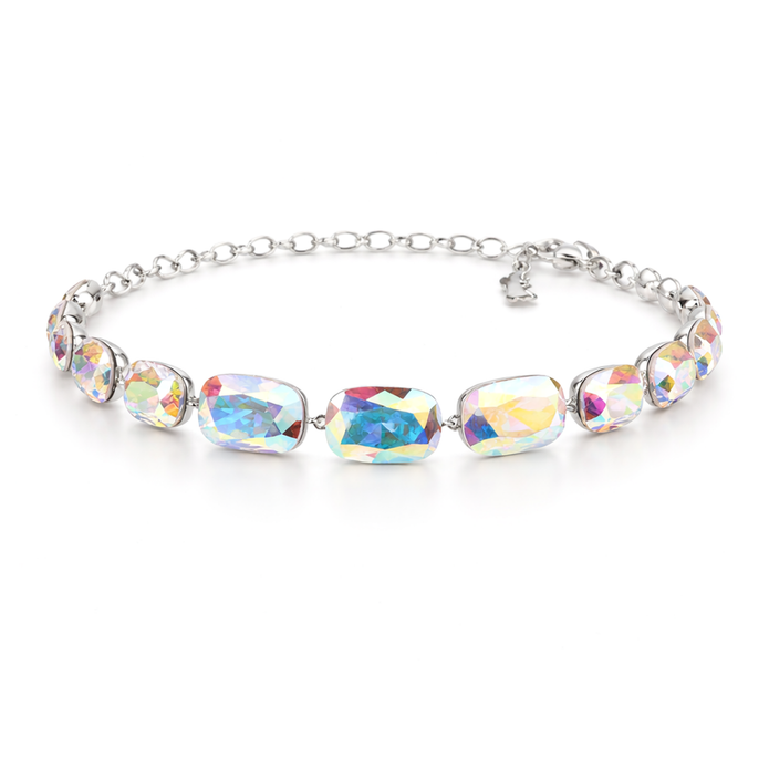 Crystal crystal adjustable bracelet — variable colour - Aurora