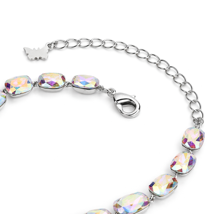 Crystal crystal adjustable bracelet — variable colour - Aurora