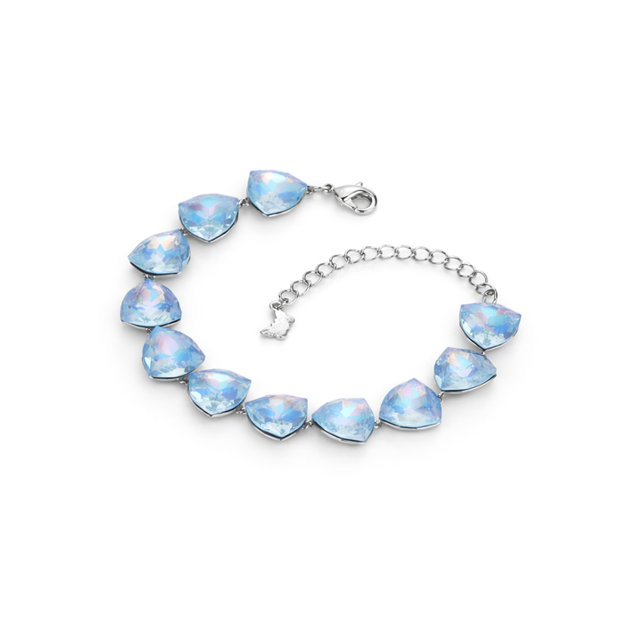 Crystal crystal adjustable bracelet — variable colour - Sky Blue