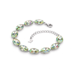 Oval-cut crystal adjustable bracelet — variable colour - Multi-Color
