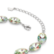 Oval-cut crystal adjustable bracelet — variable colour - Multi-Color