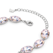 Oval-cut crystal adjustable bracelet — variable colour - Aurora
