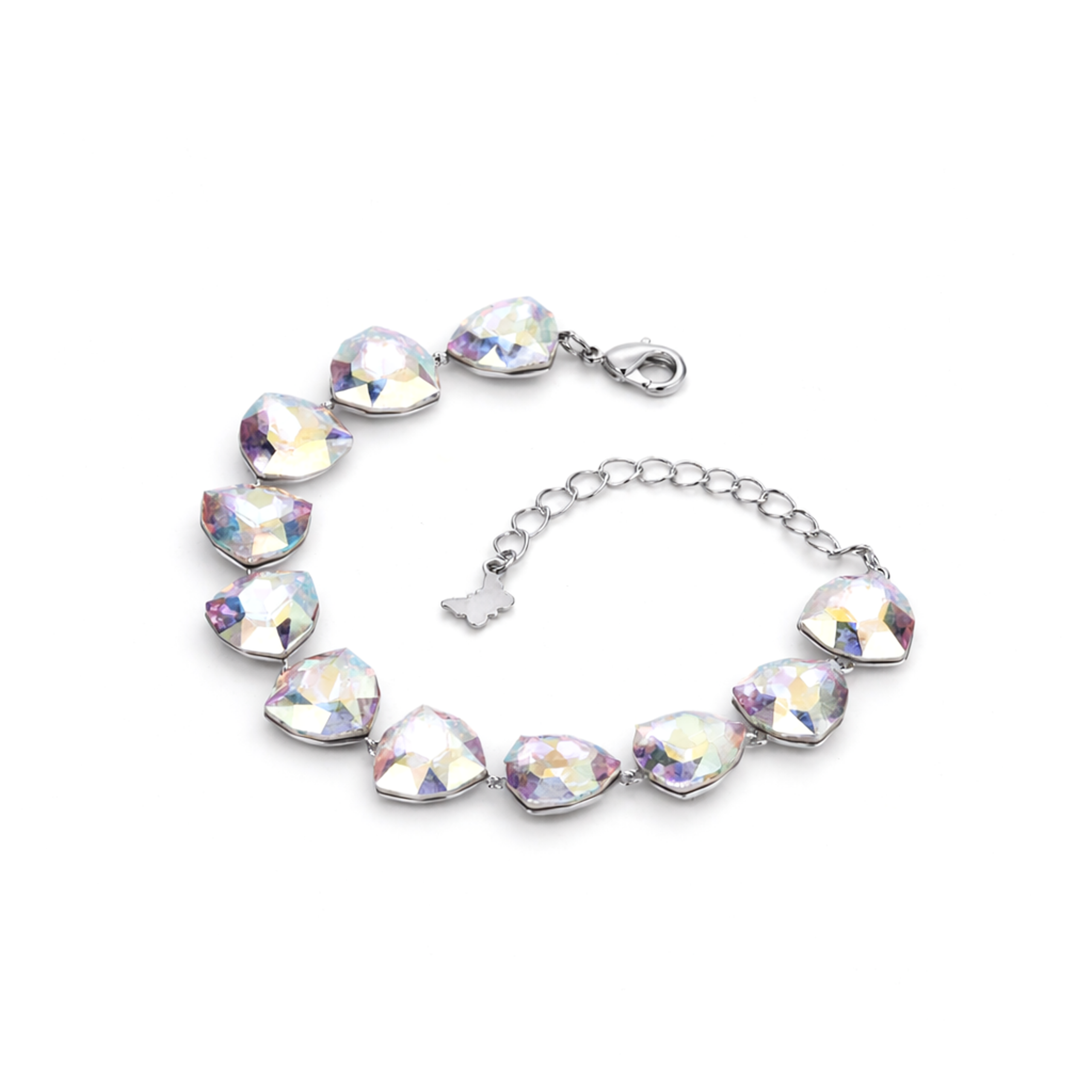 Crystal crystal adjustable bracelet — variable colour - Aurora
