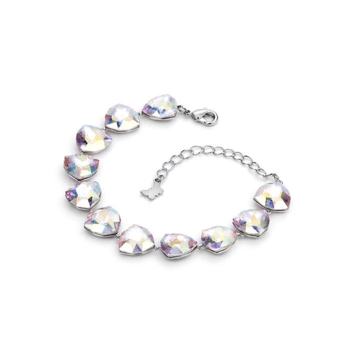 Crystal crystal adjustable bracelet — variable colour - Aurora
