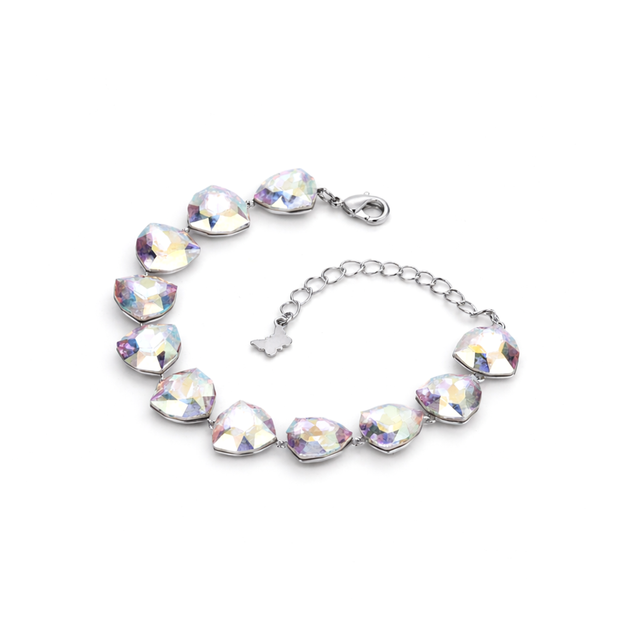 Crystal crystal adjustable bracelet — variable colour - Aurora