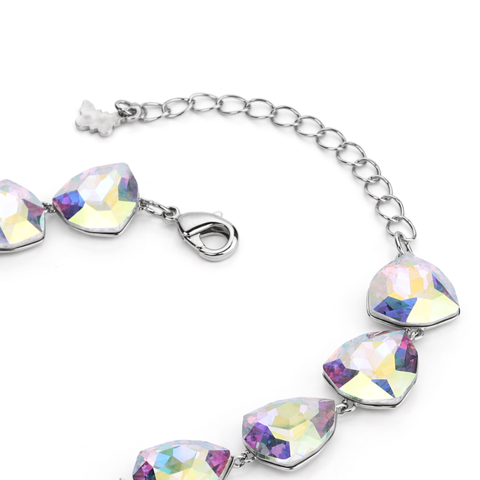 Crystal crystal adjustable bracelet — variable colour - Aurora