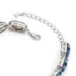 Crystal crystal tennis bracelet — variable colour - Aqua Blue