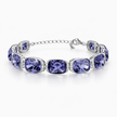 Crystal crystal tennis bracelet — variable colour - Violet
