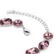 Crystal crystal adjustable bracelet — variable colour - Plum
