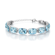 Crystal crystal tennis bracelet — variable colour - Sky Blue