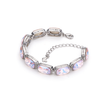 Crystal crystal tennis bracelet — variable colour - Blush pink