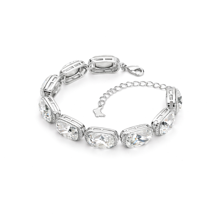 Crystal crystal tennis bracelet — variable colour - Clear
