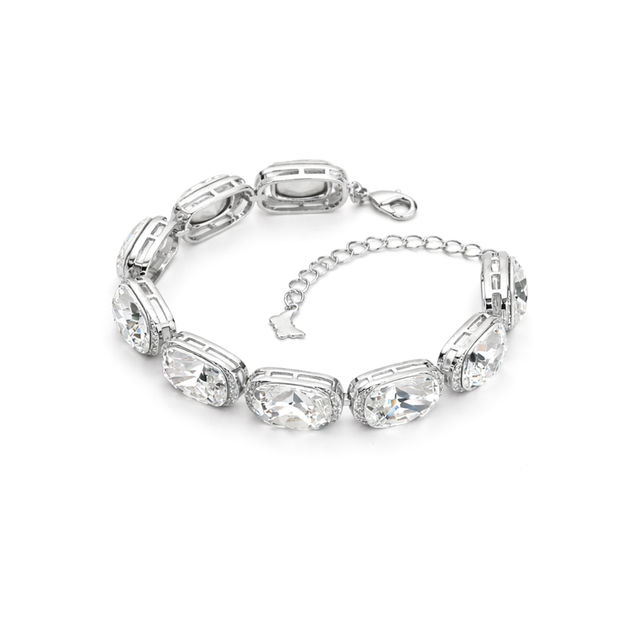 Crystal crystal tennis bracelet — variable colour - Clear