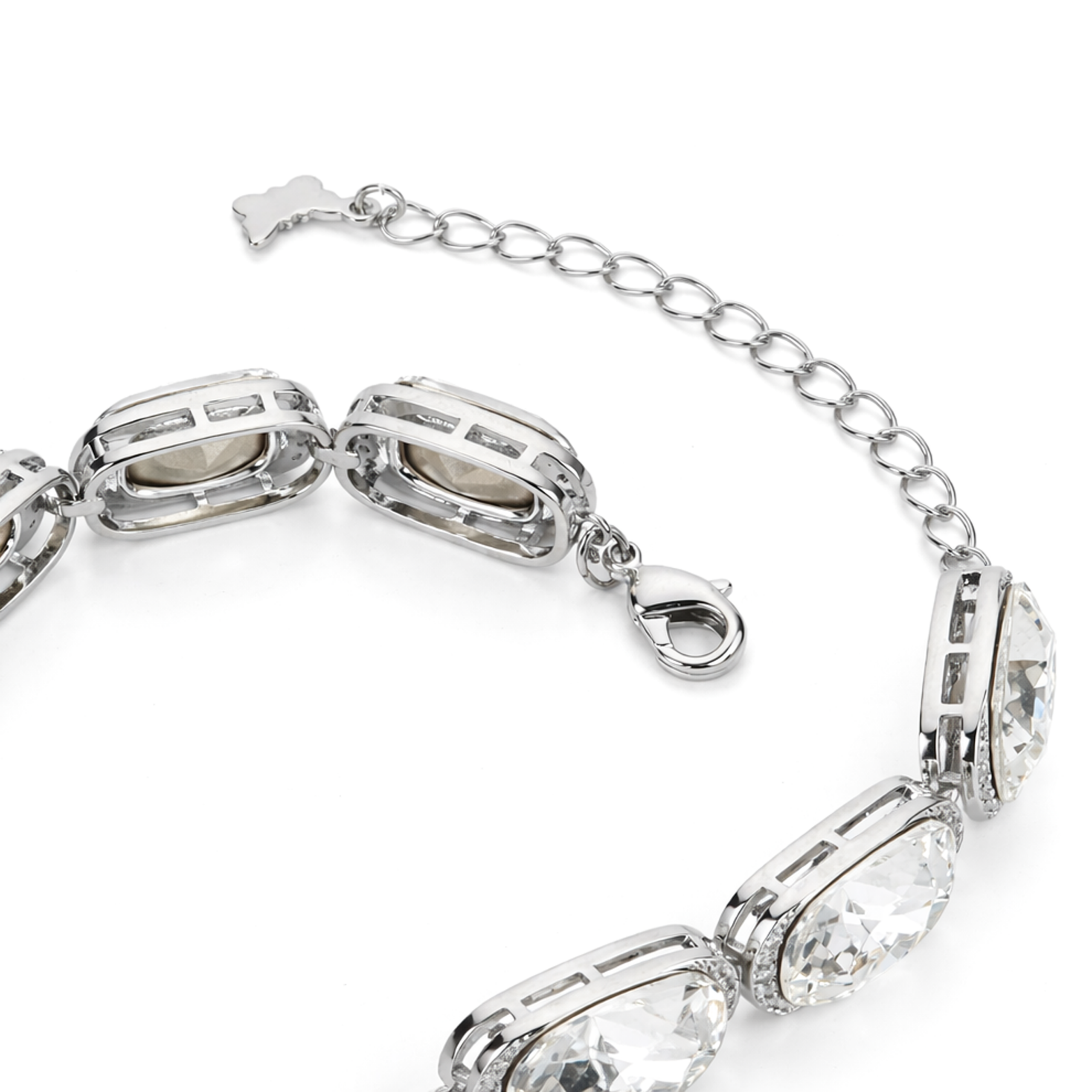 Crystal crystal tennis bracelet — variable colour - Clear