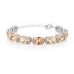 Crystal crystal tennis bracelet — variable colour - Citrine