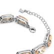 Crystal crystal tennis bracelet — variable colour - Citrine