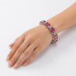 Crystal crystal tennis bracelet — variable colour - Mauve