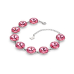 Rivoli crystal adjustable bracelet — variable colour - Fuchsia