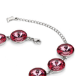 Rivoli crystal adjustable bracelet — variable colour - Rose pink