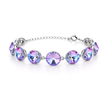 Rivoli crystal adjustable bracelet — variable colour - Aurora