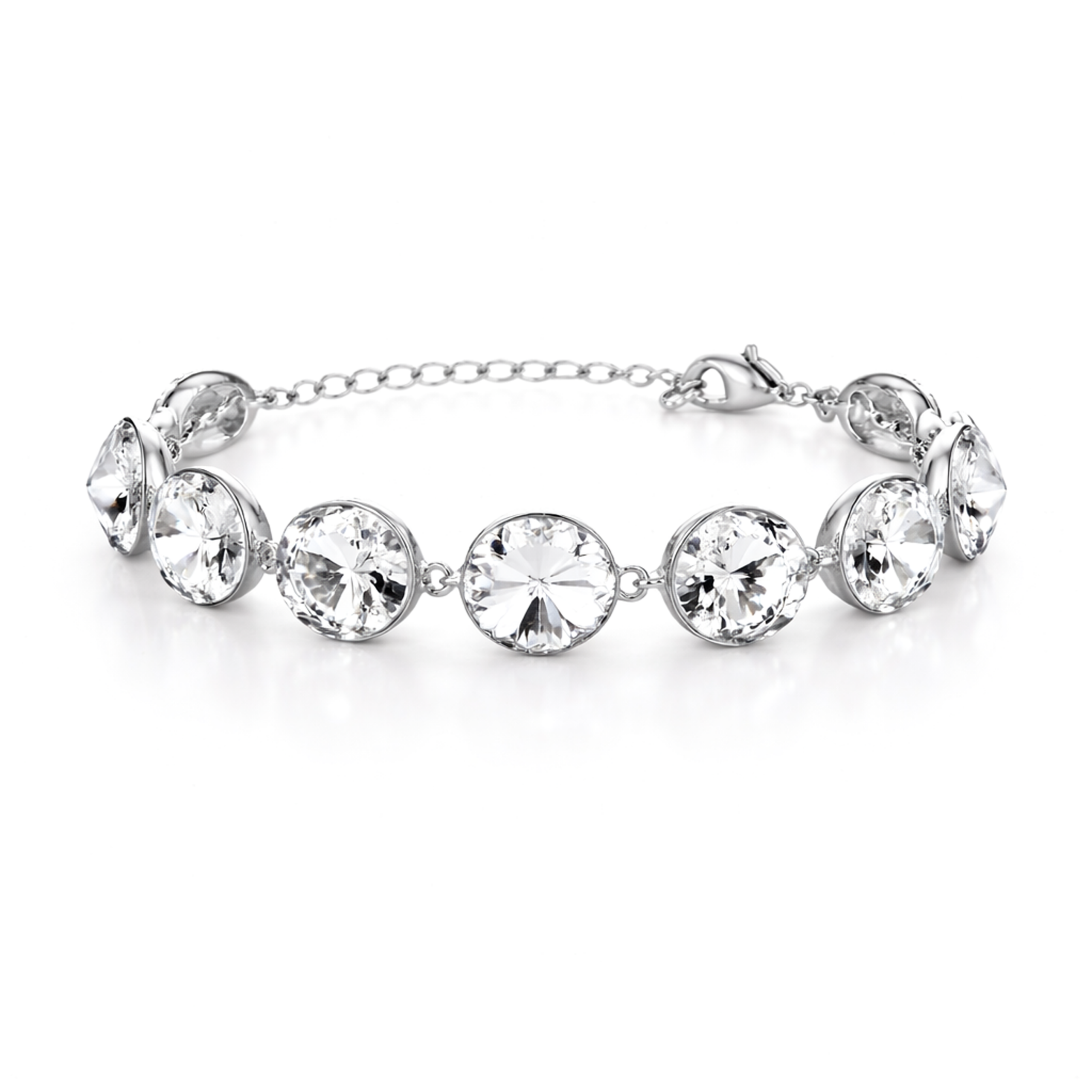 Rivoli crystal adjustable bracelet — variable colour - Clear