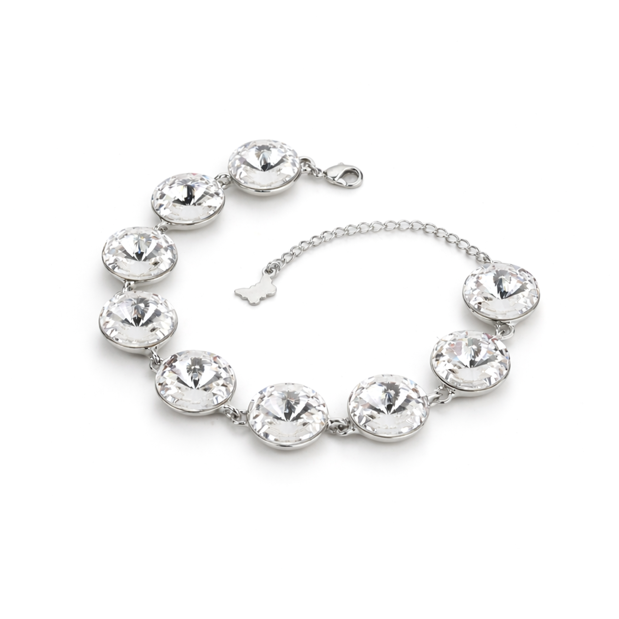 Rivoli crystal adjustable bracelet — variable colour - Clear