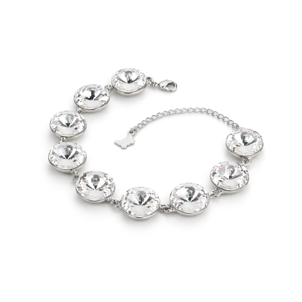 Rivoli crystal adjustable bracelet — variable colour - Clear