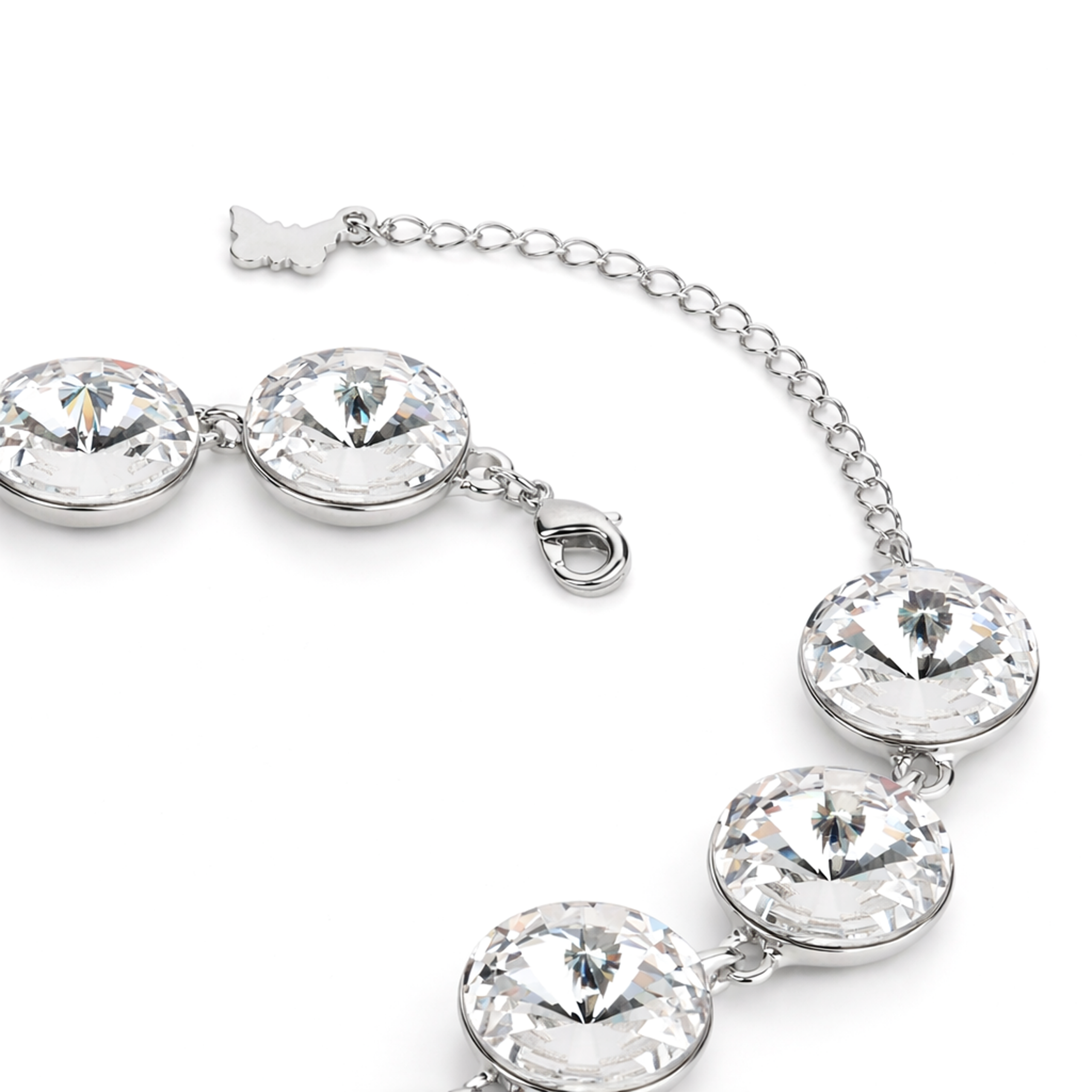 Rivoli crystal adjustable bracelet — variable colour - Clear
